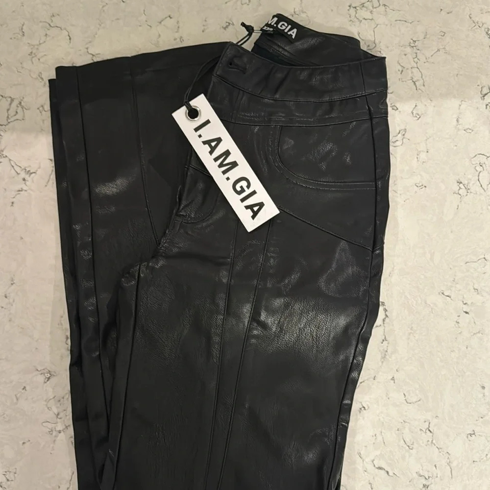 NWT - I.AM.GIA Black Faux Leather Size XXS